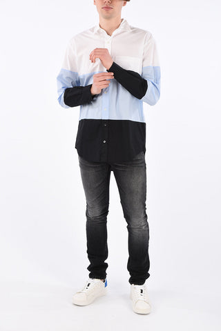 camicia in cotone con taschino