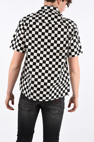 camicia a quadri a manica corta