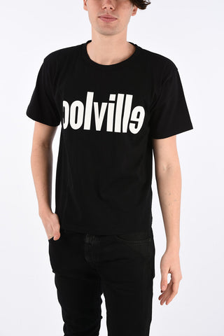 logo print crewneck t-shirt