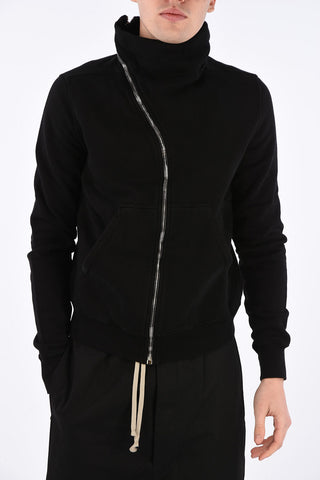 DRKSHDW full zip turtleneck sweatshirt