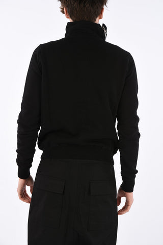 DRKSHDW full zip turtleneck sweatshirt