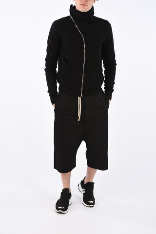 DRKSHDW full zip turtleneck sweatshirt