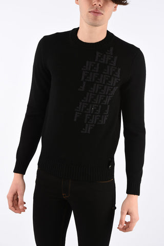 virgin wool crew-neck sweater