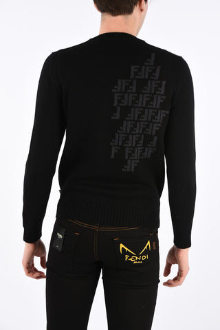virgin wool crew-neck sweater