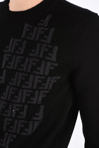 virgin wool crew-neck sweater