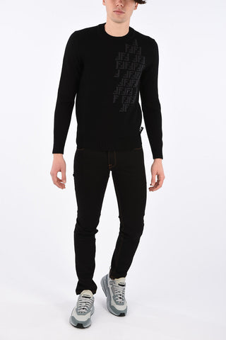 virgin wool crew-neck sweater