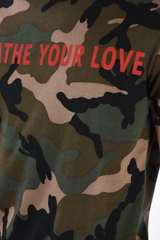 camouflage crew-neck t-shirt