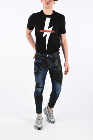 16cm camouflage TIDY BIKER skinny fit jeans
