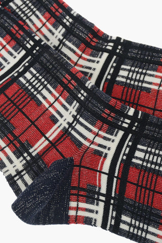 plaid TILEE socks