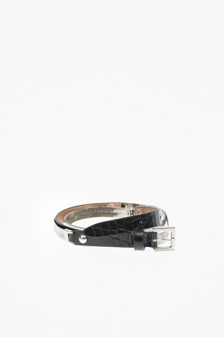 Leather and Metal Belt