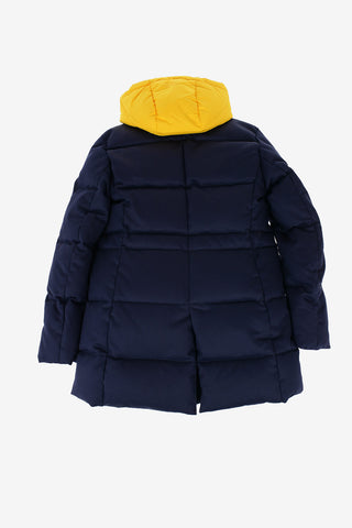 zipped puffer jacket