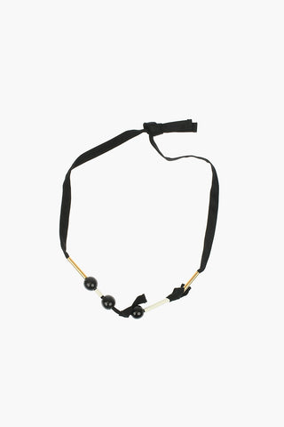 Cotton and Brass Necklace
