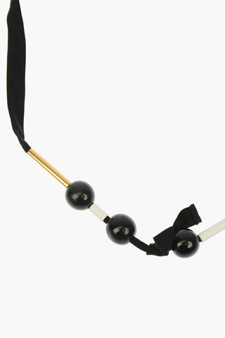 Cotton and Brass Necklace