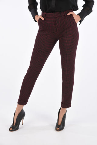 STUDIO  Pantaloni Tattersall Check CAIMANO con Chiusura a Scomparsa 