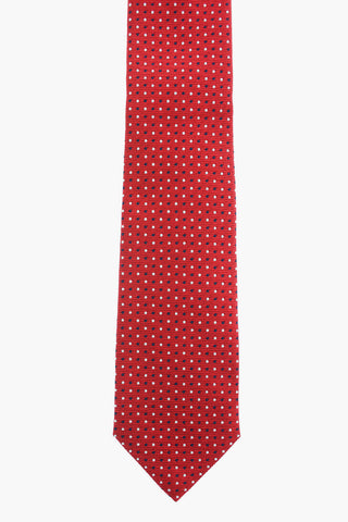 EZ TAILORING Cravatta in Seta a Pois