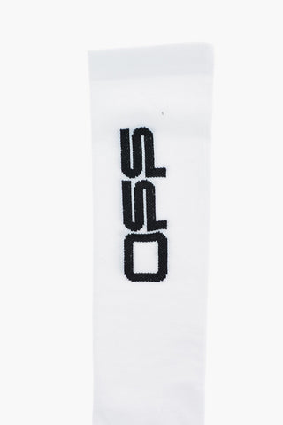 Calzini Lunghi con Logo Ricamato