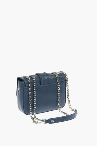 Leather Mini Saddle Bag With Removable Chain