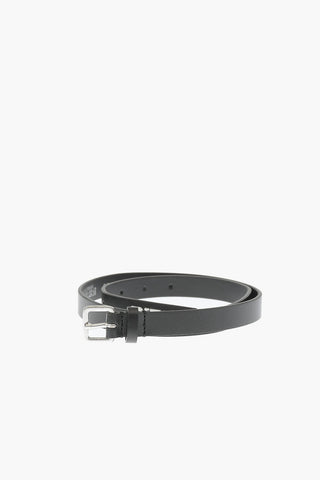 20mm Faux Leather B-LOWGO Slim Belt