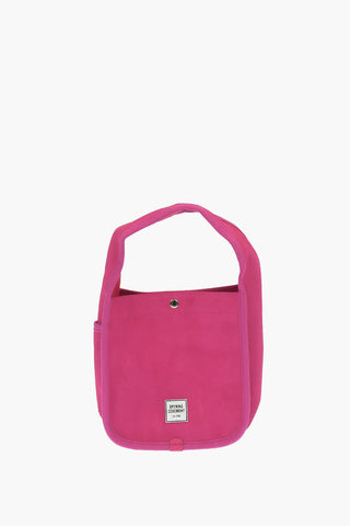 Suede Leather MINI TOP HANDLE HOBO Bag