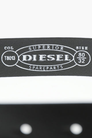 30mm Leather B-PIASTRY Belt