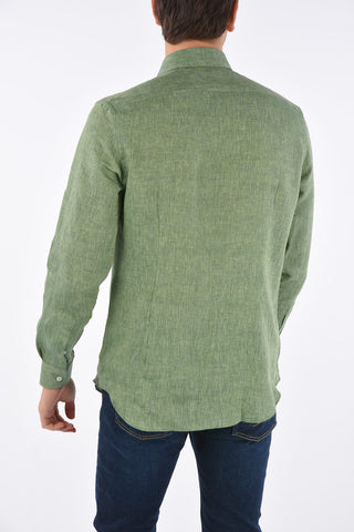 camicia in lino collo francese