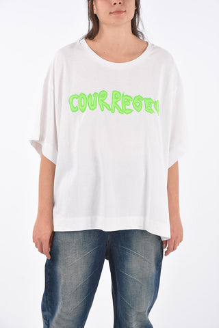 oversized t-shirt with embroidered logo