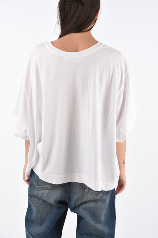 oversized t-shirt with embroidered logo
