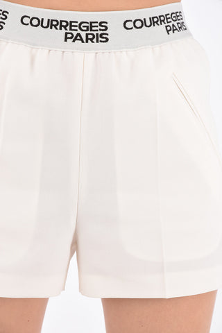 Virgin Wool Drawstring Shorts