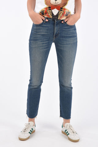 frayed bootcut jeans