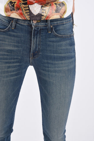 frayed bootcut jeans