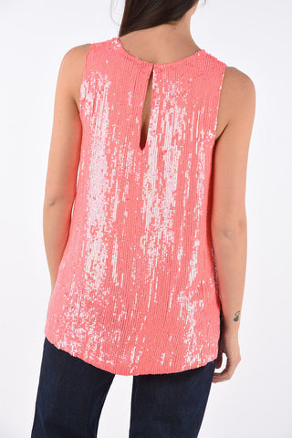 sequined YOLENE top