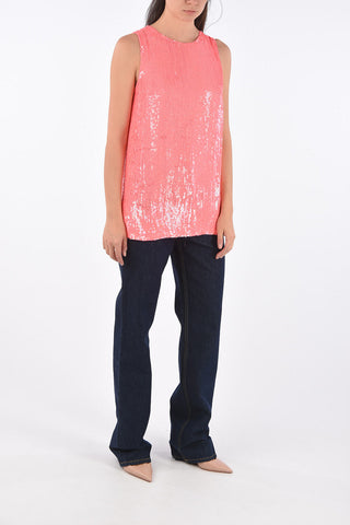 sequined YOLENE top