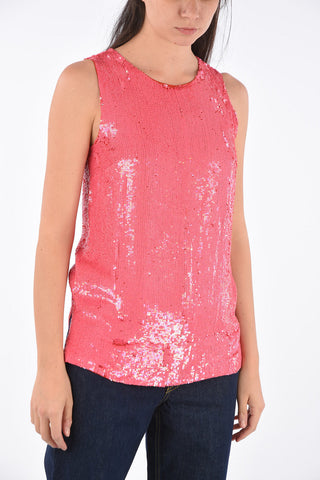 sequined YOLENE top