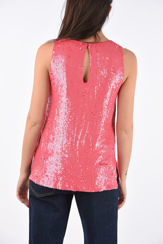 sequined YOLENE top