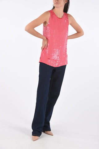 sequined YOLENE top