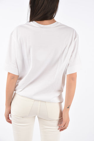 T-Shirt Girocollo MERCERISED in Cotone con Stampa