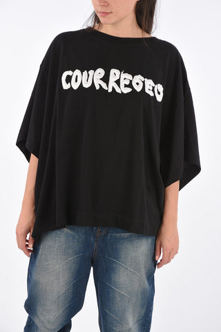 oversized t-shirt with embroidered logo