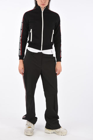 Side Logo Sweatshirt with Zip Closure