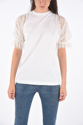 T-shirt Con Manica Macrame