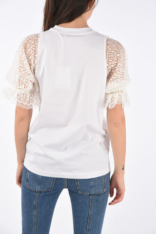 T-shirt Con Manica Macrame