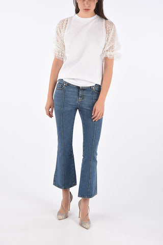 T-shirt Con Manica Macrame