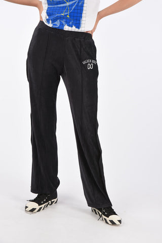 Drawstring velvet pants