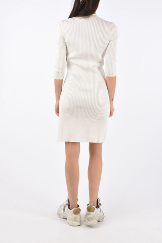 ¾ Sleeve Ribbed bodycon dress