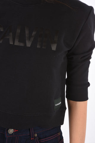 JEANS crew-neck sweatshirt with printed logo