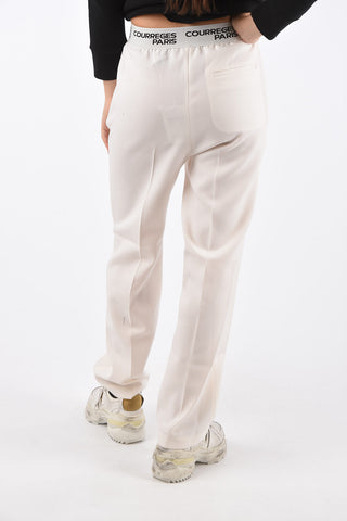 pantalone jogger con coulisse in vita