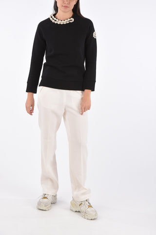 pantalone jogger con coulisse in vita