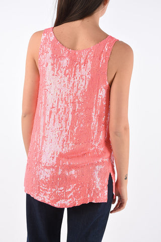 sequined YOLENE top