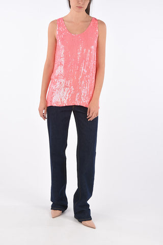 sequined YOLENE top