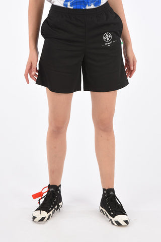 Shorts Mesh DIAG STENCIL con Elastico in Vita