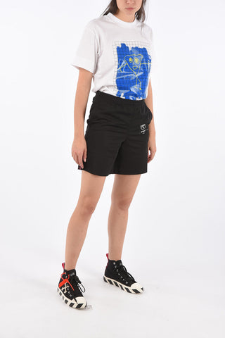 Shorts Mesh DIAG STENCIL con Elastico in Vita